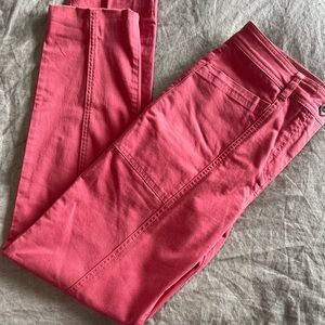 Boden Coral Cotton Stretch High-Rise Pants Women’s Size 4 Tall